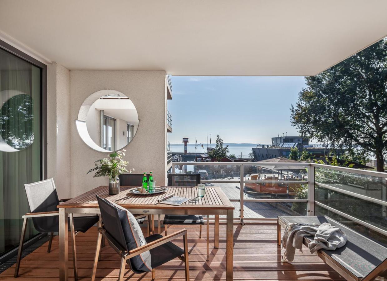 Apartmenthaus Hafenspitze Ap 5 - "Am Yachthafen 5" - Blickrichtung Offenes Meerstrandpromenade Eckernforde Bagian luar foto