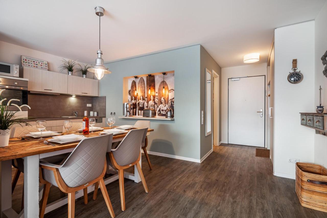 Apartmenthaus Hafenspitze Ap 5 - "Am Yachthafen 5" - Blickrichtung Offenes Meerstrandpromenade Eckernforde Bagian luar foto